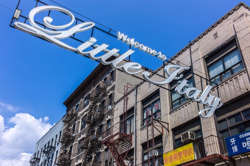 Little Italy, New York, sign