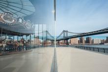Manhattan Bridge, New York, Reflection, Specular Reflection
