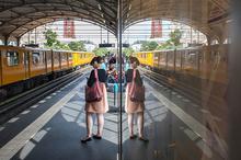 Berlin, City, Reflections, Specular Reflection, Tourism, Travel