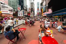 Stati Uniti, New York, Times Square, kissing