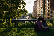 High Line, New York, kissing