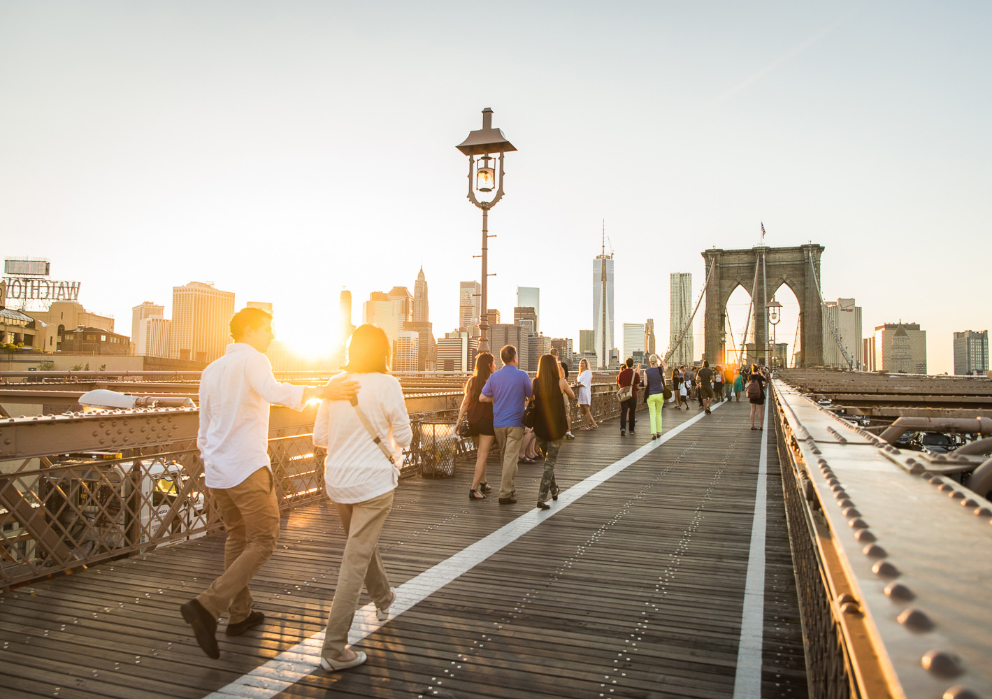 Picture of Manhattan, Brooklyn, Bridge. Picture taken in New York, USA.