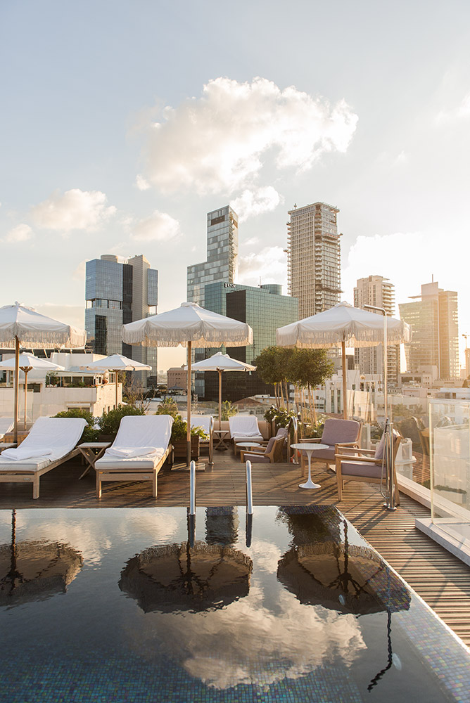 Picture of Rooftop Pool, Luxury Hotel, The Norman. Picture taken in Tel Aviv, Israel.