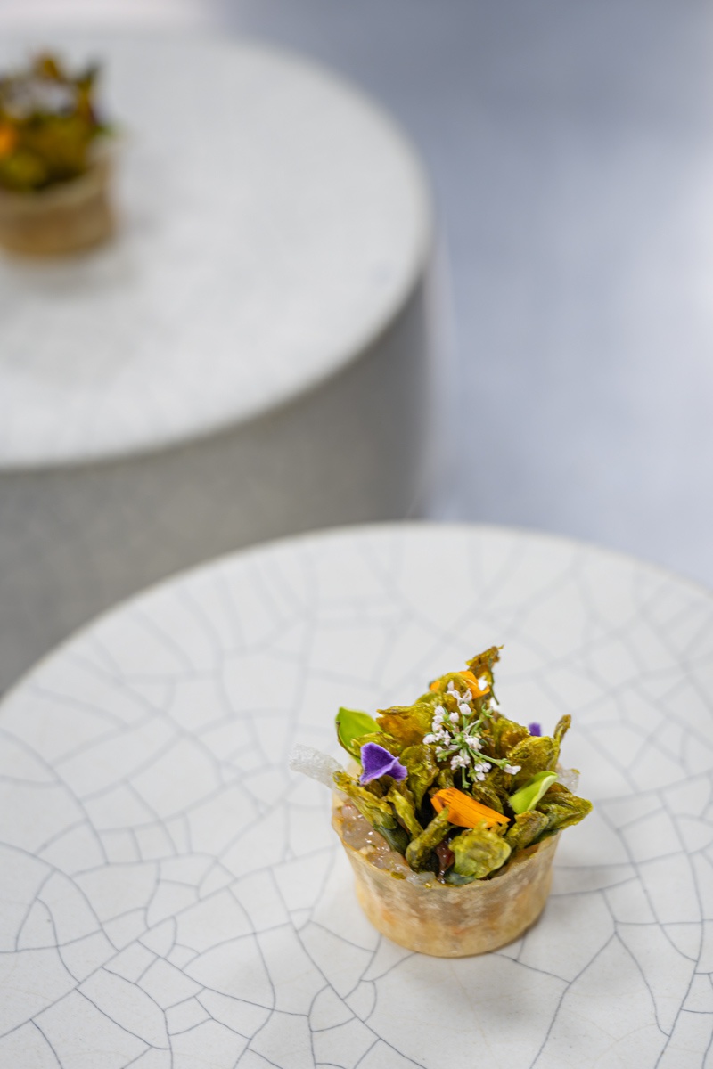 In this picture: Nusara Restaurant, Chef Ton, Bangkok, Thailand.