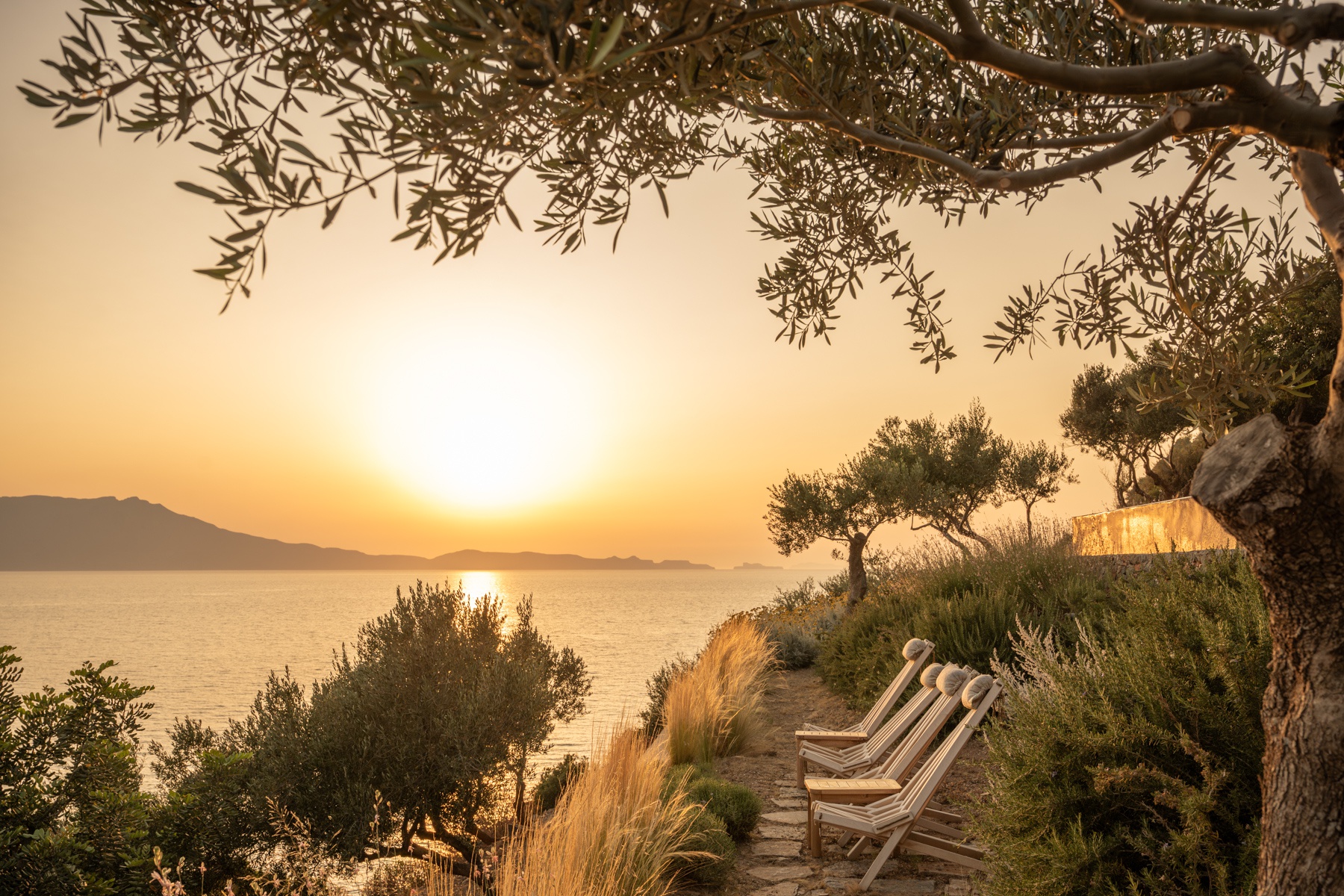 In this picture: Sunset, Bliss House, Crete, Greece. Picture taken in Crete, Greece.
