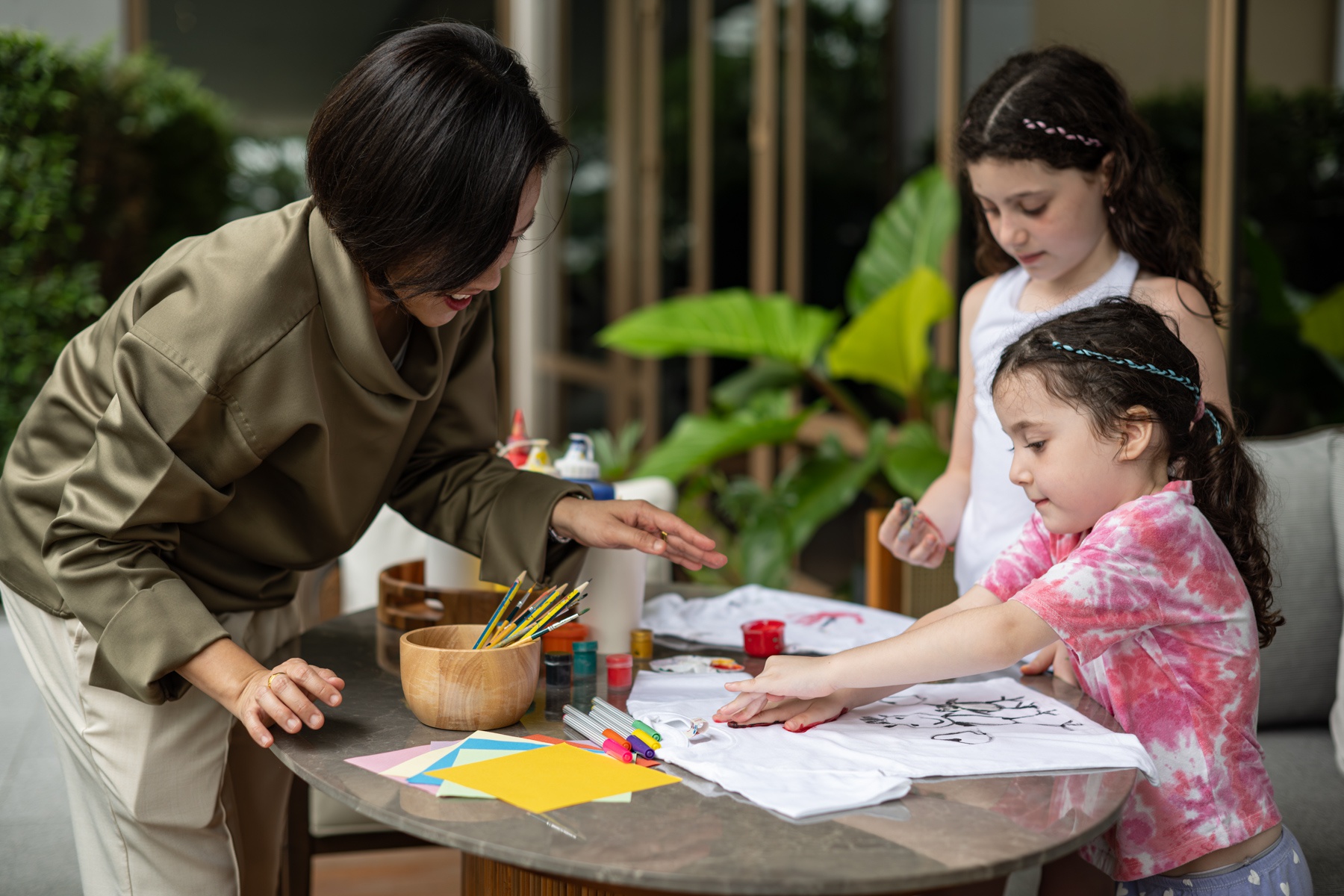 In this picture: Art with Kids, Capella Bangkok, Luxury Hotel, 50Best Hotels, Bangkok.
