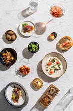 Spain, Barcelona, Food, Table, Set, Seafood, Tapas