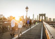 USA, New York, Manhattan, Brooklyn, Bridge