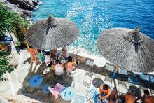 Greece, Hydra, Island, Ocean, Lunch